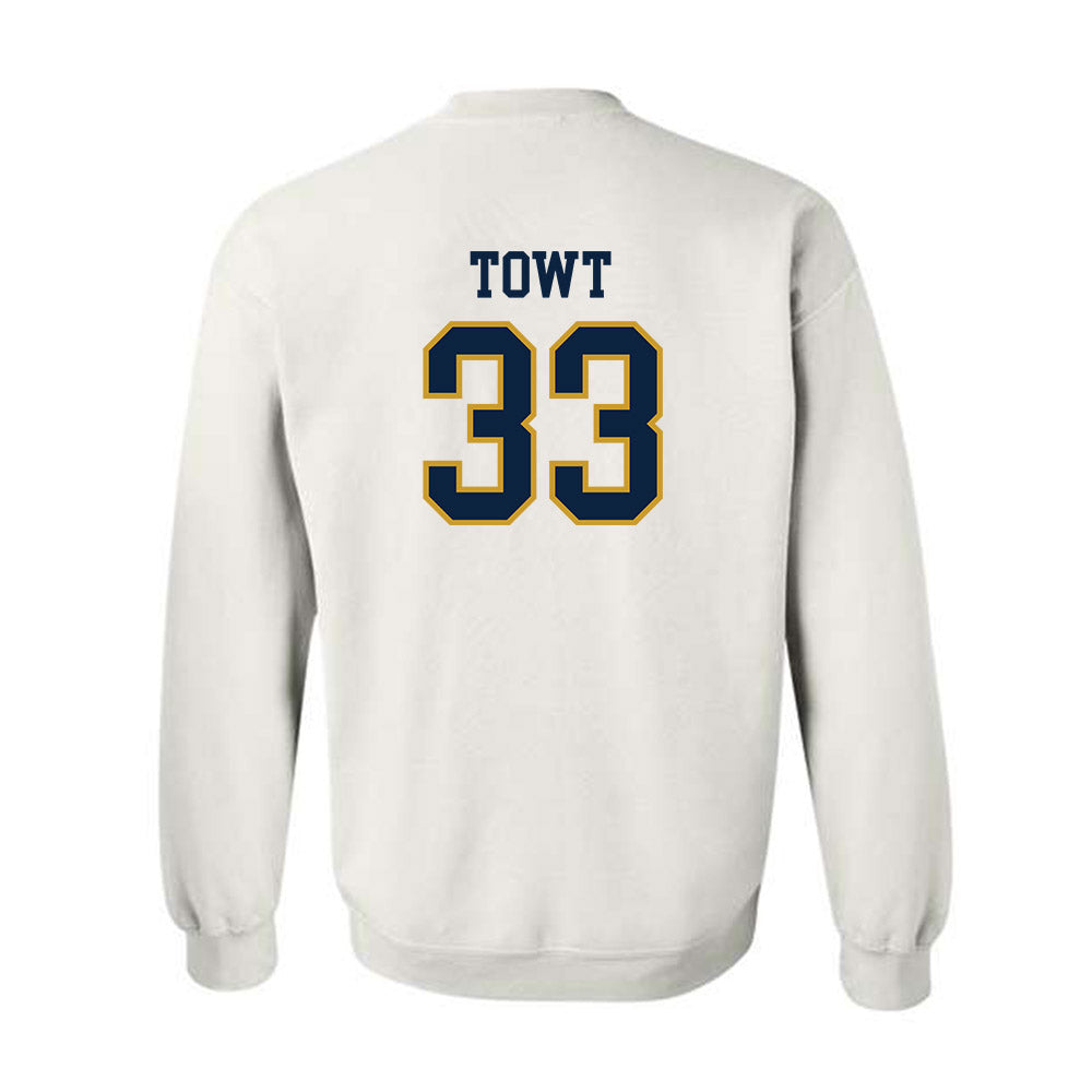 Notre Dame - NCAA Men's Basketball : Carson Towt - Sports Shersey Crewneck Sweatshirt-1