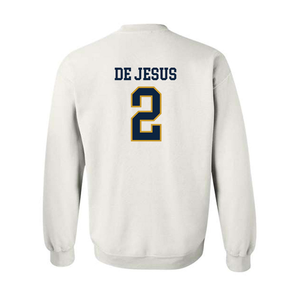 Notre Dame - NCAA Women's Basketball : Vanessa de Jesus - Sports Shersey Crewneck Sweatshirt-1