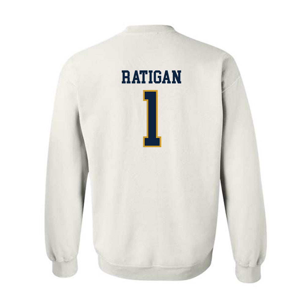 Notre Dame - NCAA Women's Basketball : Kelly Ratigan - Sports Shersey Crewneck Sweatshirt-1