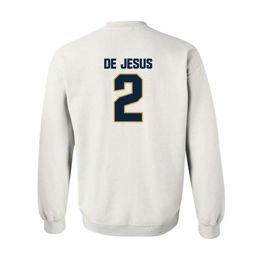 Notre Dame - NCAA Women's Basketball : Vanessa de Jesus - Sports Shersey Crewneck Sweatshirt-1