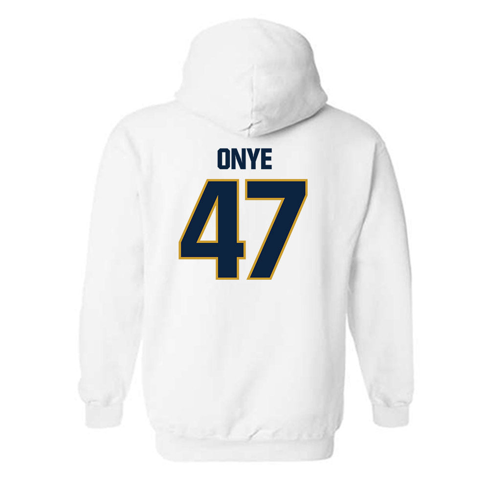 Notre Dame - NCAA Football : Jason Onye - Sports Shersey Hooded Sweatshirt-1
