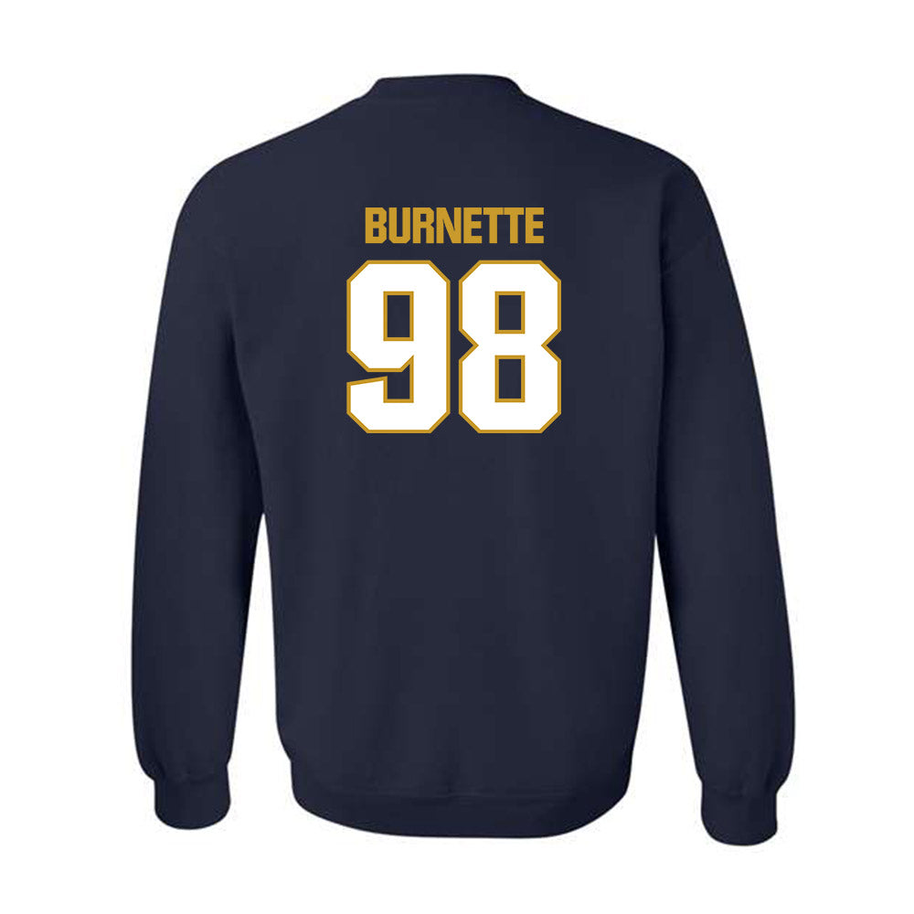 Notre Dame - NCAA Football : Noah Burnette - Sports Shersey Crewneck Sweatshirt-1