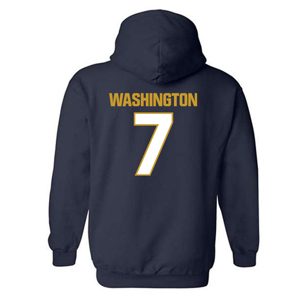 Notre Dame - NCAA Football : Tyrus Washington - Sports Shersey Hooded Sweatshirt-1