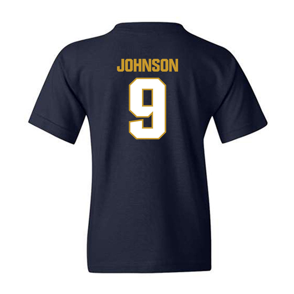 Notre Dame - NCAA Football : Brauntae Johnson - Sports Shersey Youth T-Shirt-1