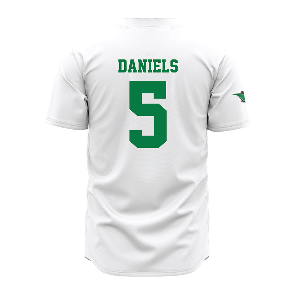 OKBU - NCAA Baseball : Jarrmez Daniels - White Jersey-1