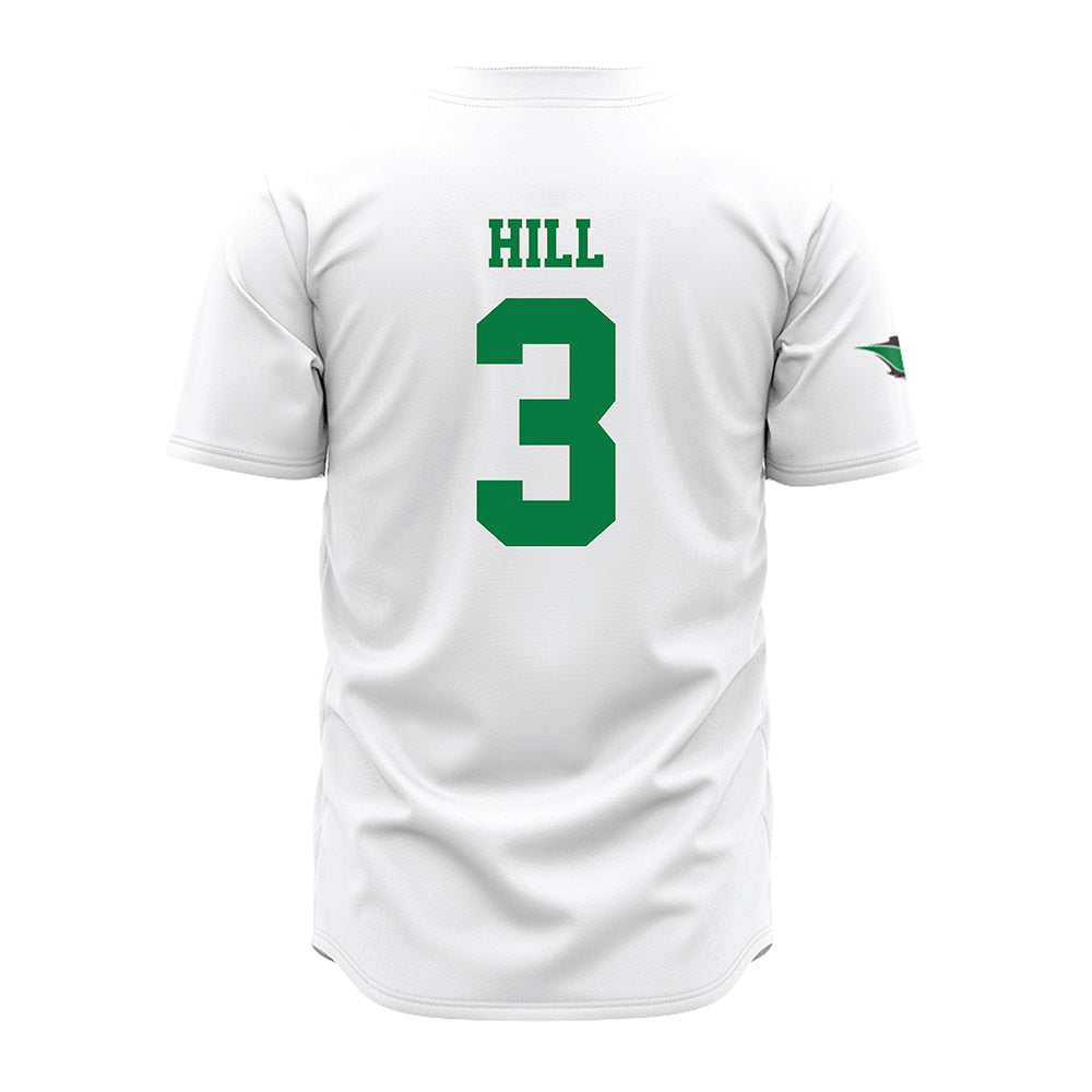 OKBU - NCAA Baseball : Isaac Hill - White Jersey-1