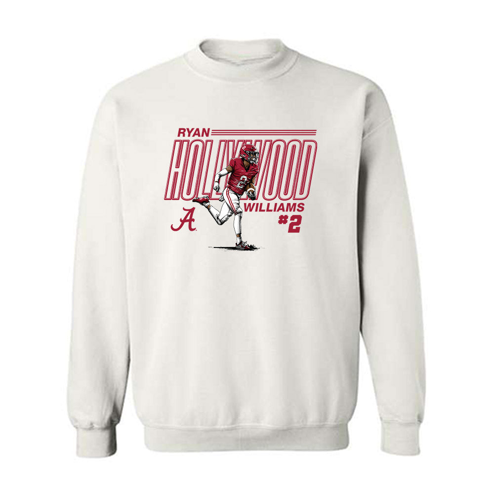Alabama - NCAA Football : Ryan Williams x Roll Tide Willie - Crewneck Sweatshirt Individual Caricature