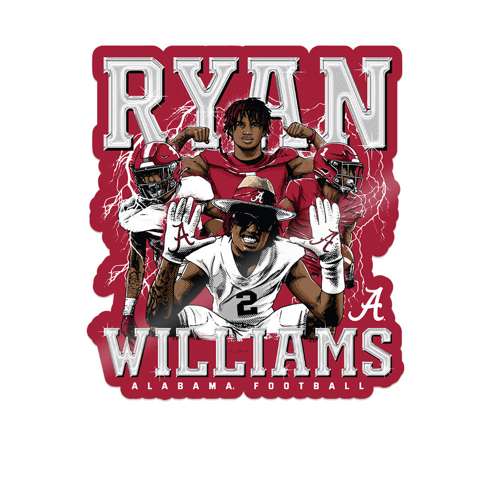 Alabama - NCAA Football : Ryan Williams x Roll Tide Willie - Sticker Individual Caricature