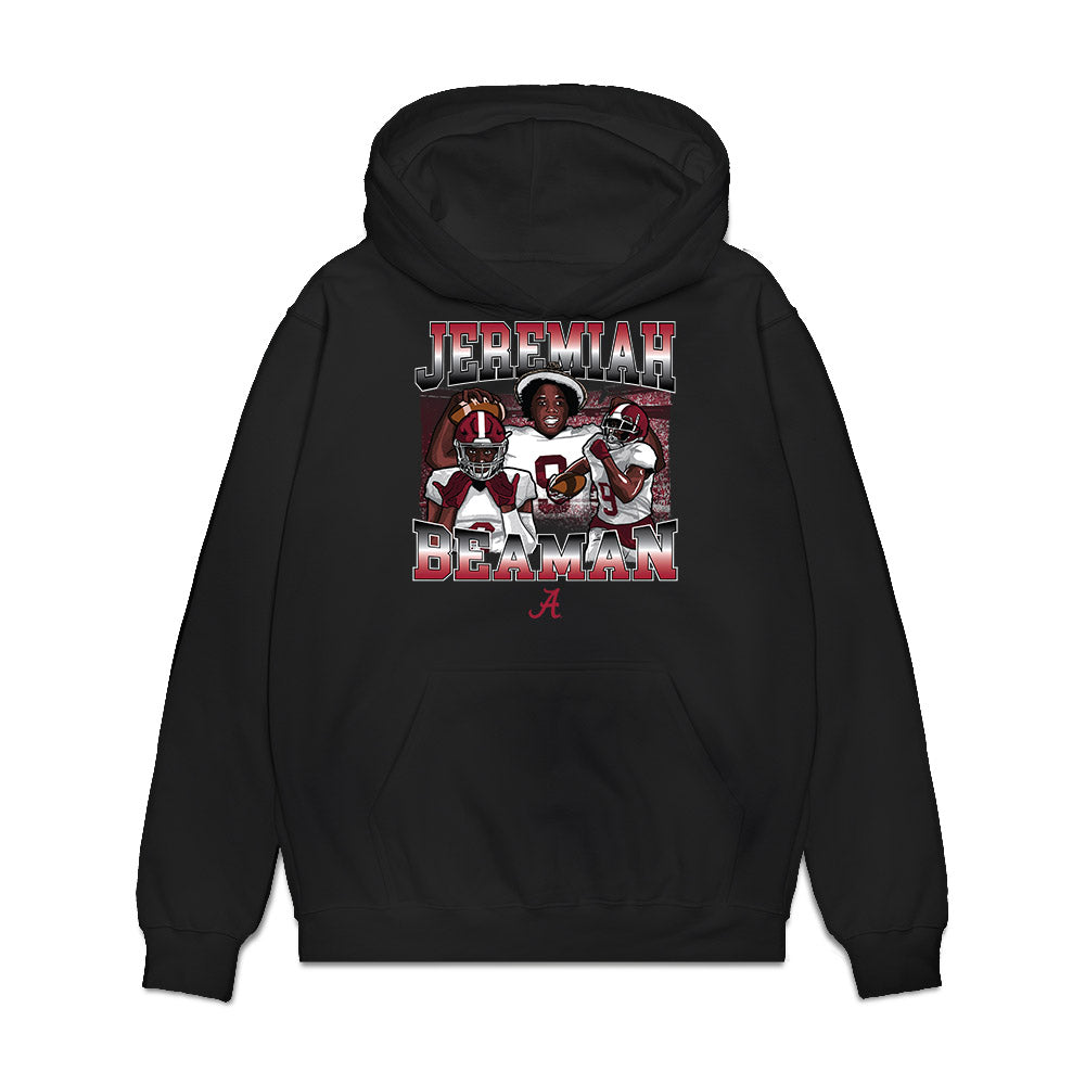 Alabama - NCAA Football : Jeremiah Beaman - Graphic Premium Hooded Sweatshirt-0