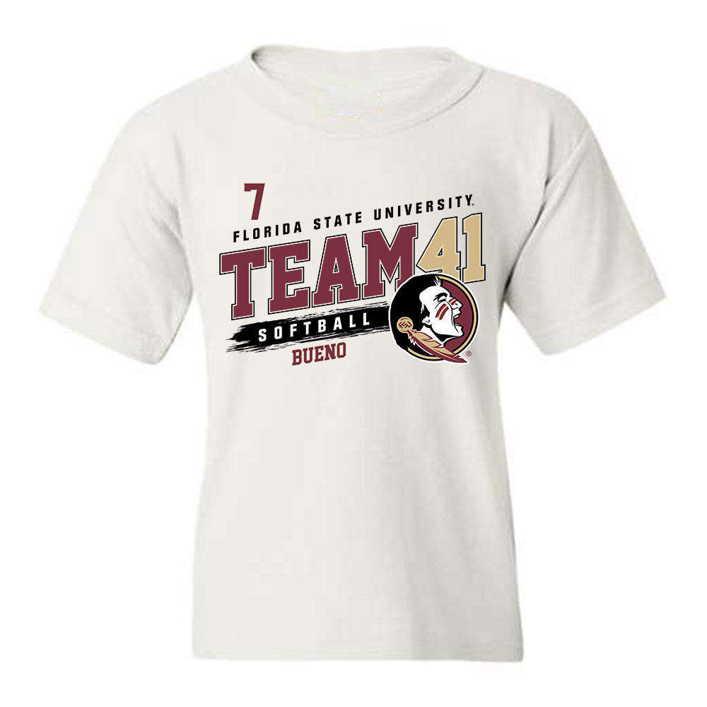 FSU - NCAA Softball : Angelee Bueno - Fashion Shersey Youth T-Shirt