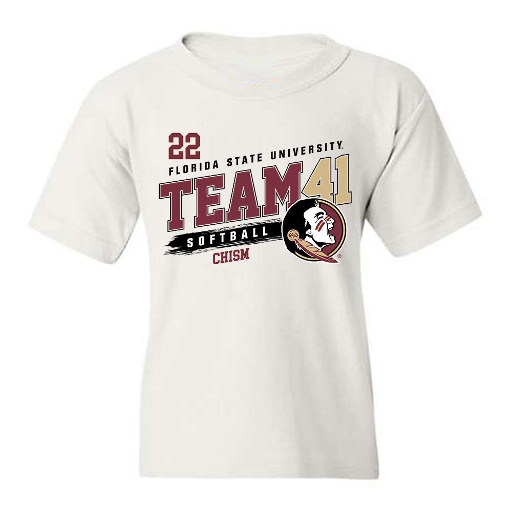 FSU - NCAA Softball : Harlie Chism - Fashion Shersey Youth T-Shirt-0