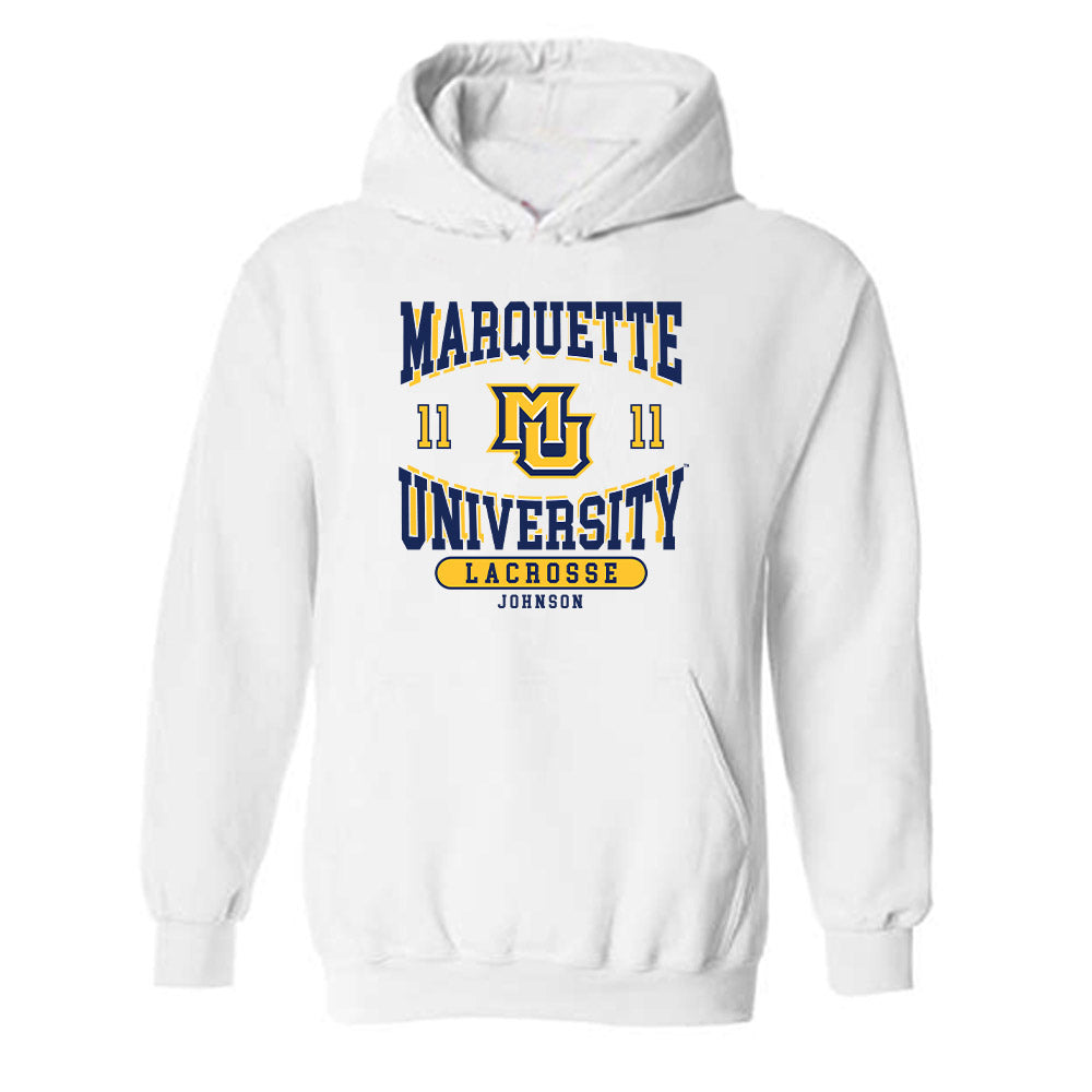 Marquette - NCAA Women's Lacrosse : Laila Johnson - Classic Fashion Shersey Hooded Sweatshirt