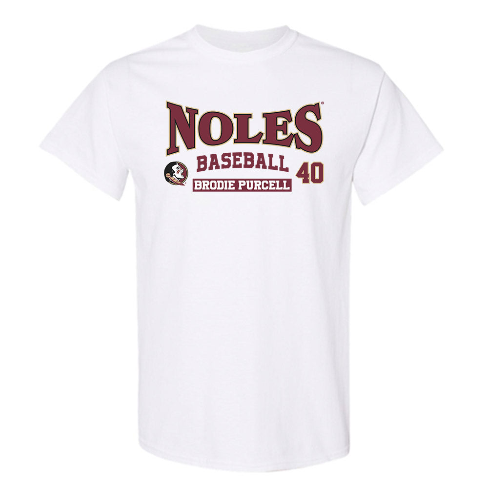 FSU - NCAA Baseball : Brodie Purcell - Classic Fashion Shersey T-Shirt-0