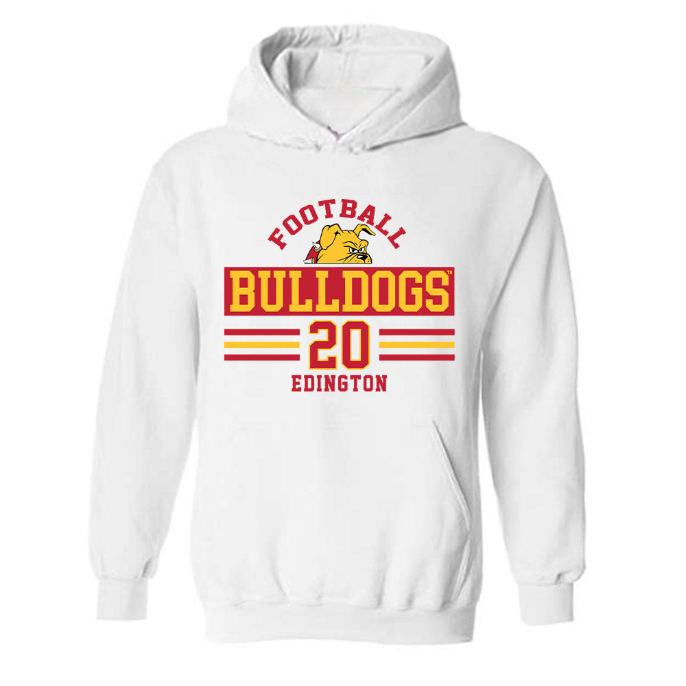 Ferris State - NCAA Football : Jaden Edington - Classic Fashion Shersey Hooded Sweatshirt-0