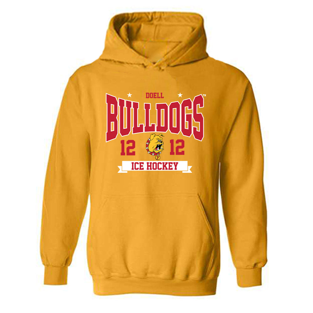 Ferris State - NCAA Men's Ice Hockey : Holden Doell - Classic Shersey Hooded Sweatshirt-0