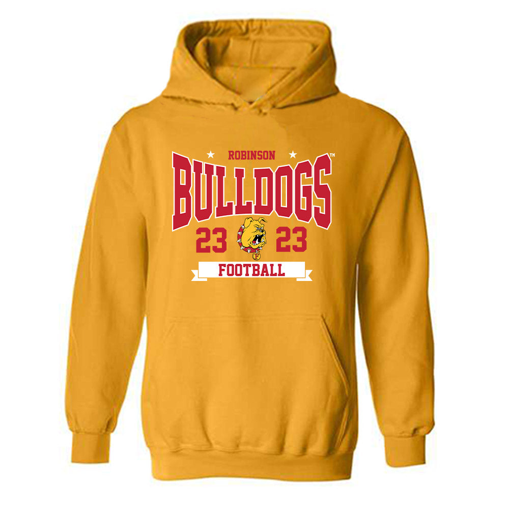 Ferris State - NCAA Football : James Robinson - Classic Shersey Hooded Sweatshirt-0