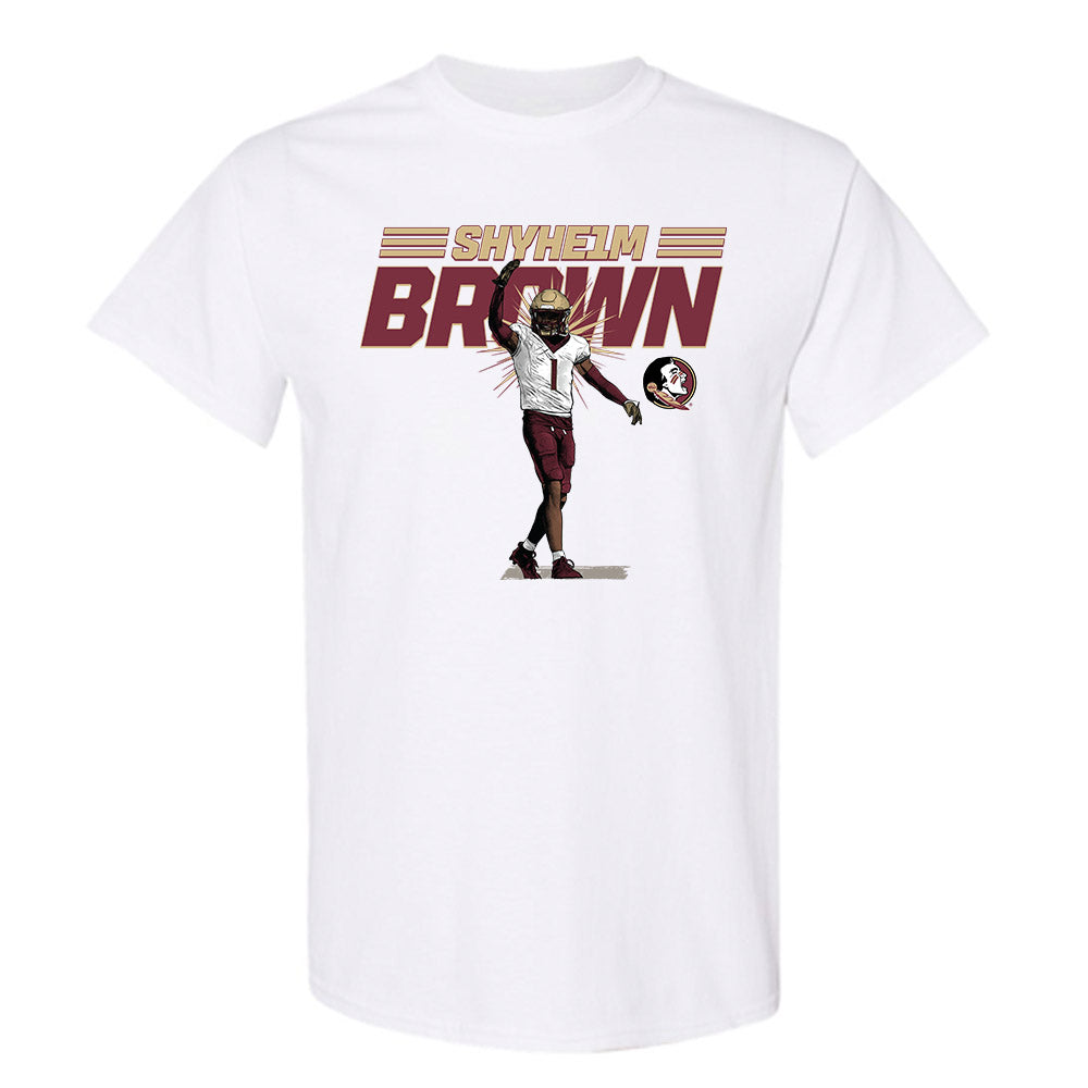 FSU - NCAA Football : Shyheim Brown - T-Shirt Individual Caricature