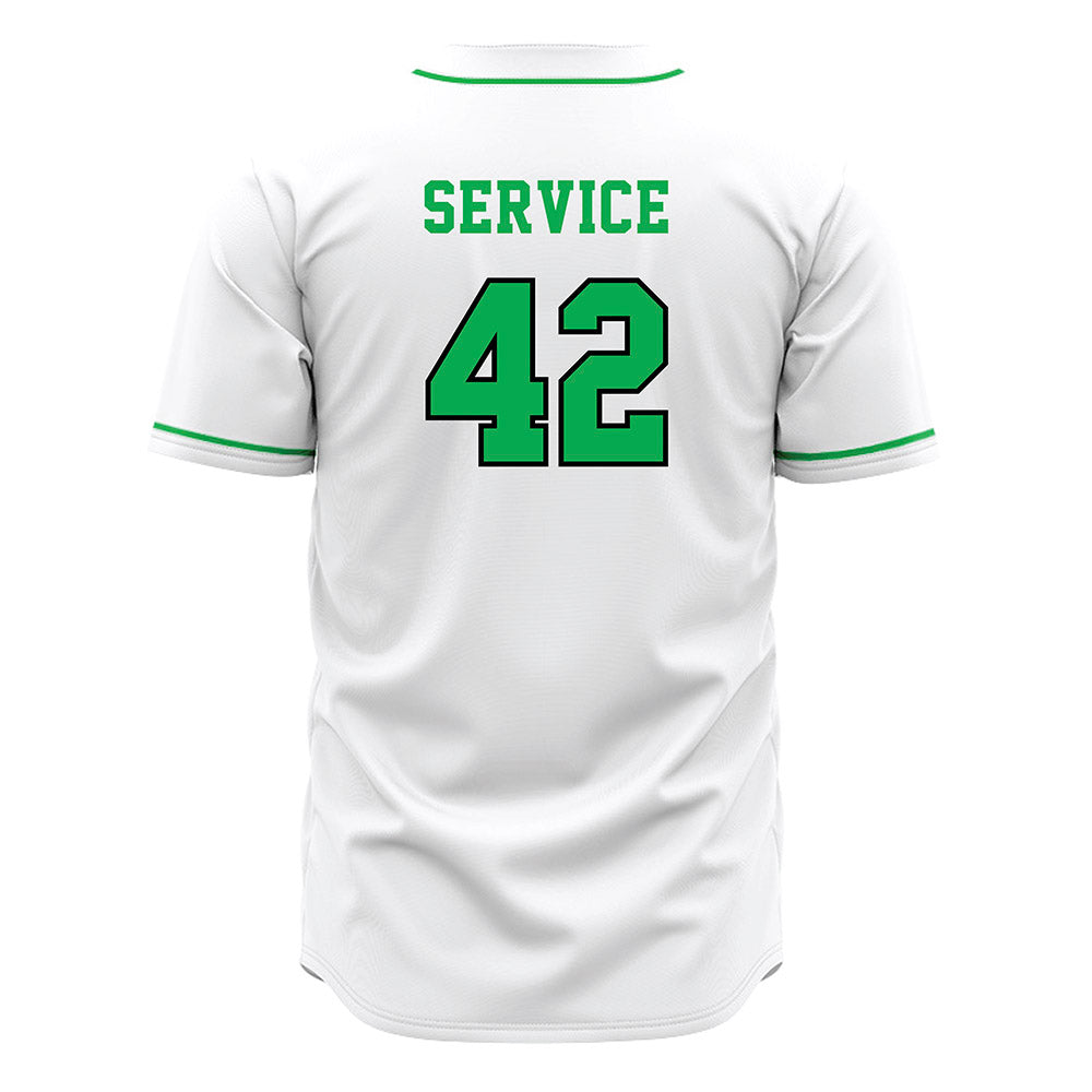 Marshall - NCAA Baseball : Oliver Service - White Jersey-1