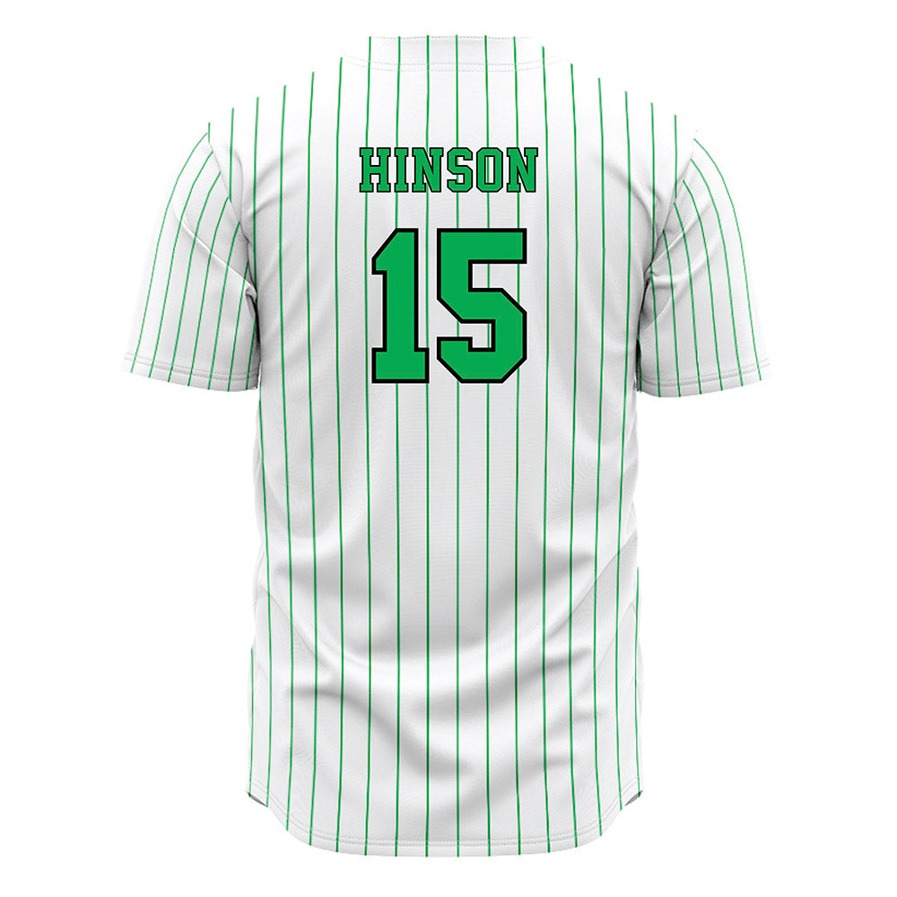 Marshall - NCAA Baseball : Cooper Hinson - White Pinstripe Jersey