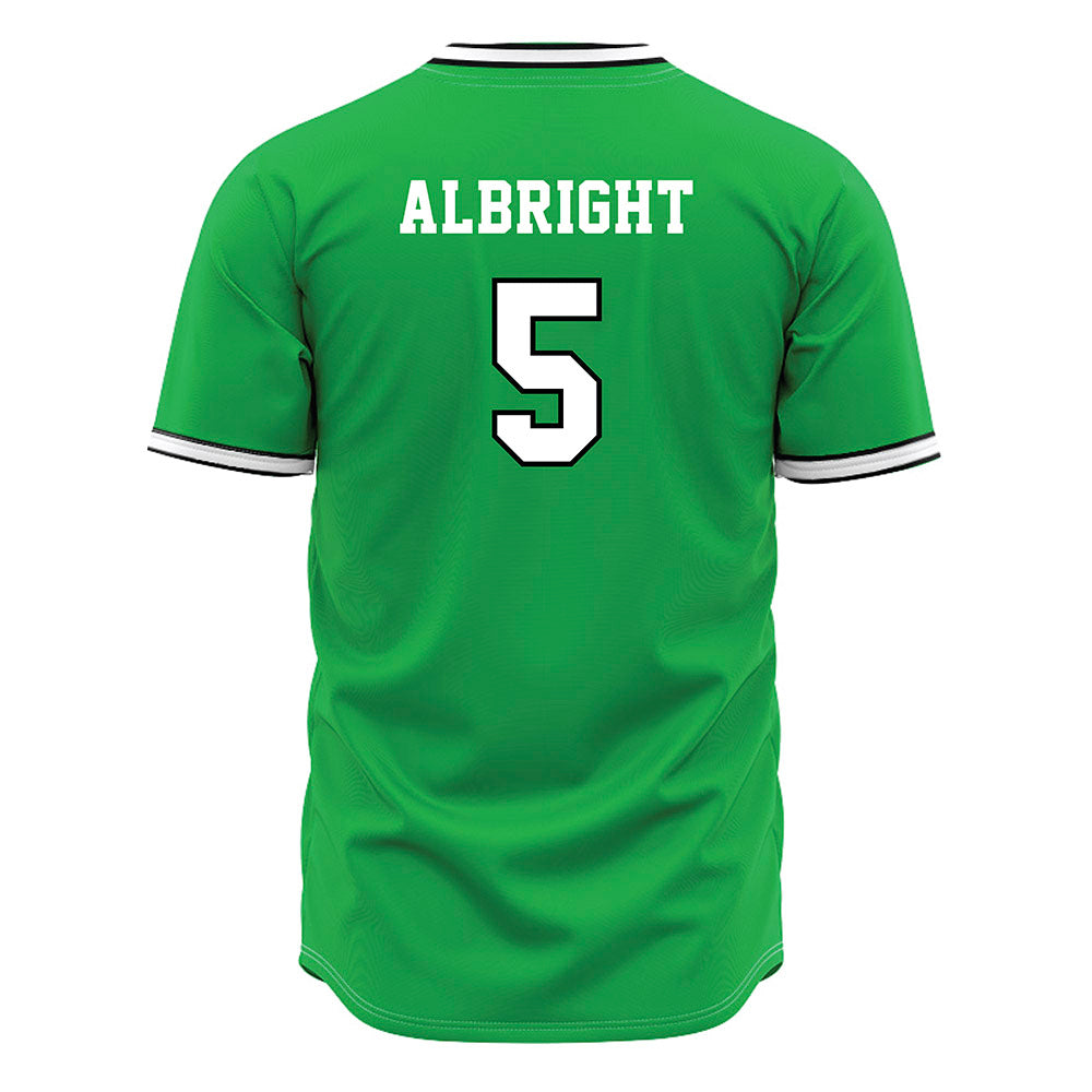 Marshall - NCAA Baseball : Blaine Albright - Green Jersey-1