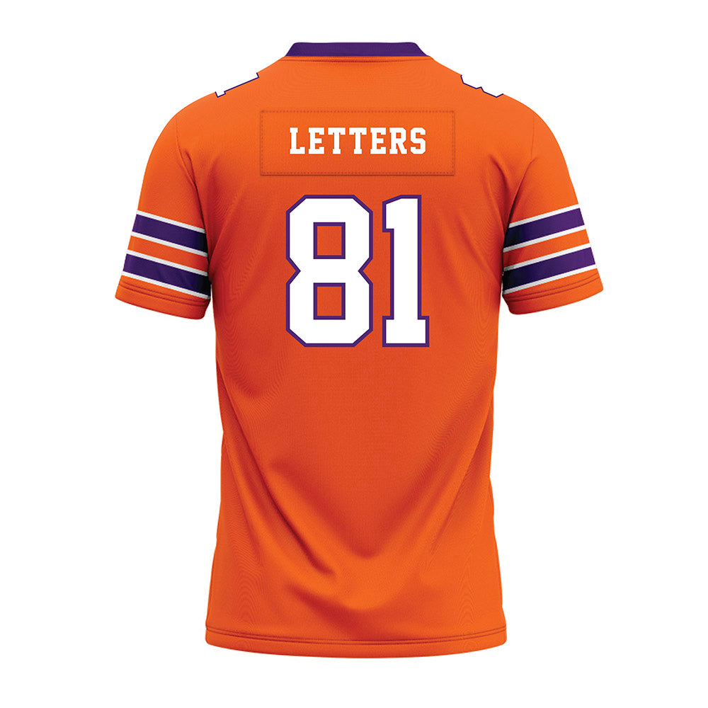 HWS - NCAA Football : Callum Letters - Orange Premium Football Jersey-1
