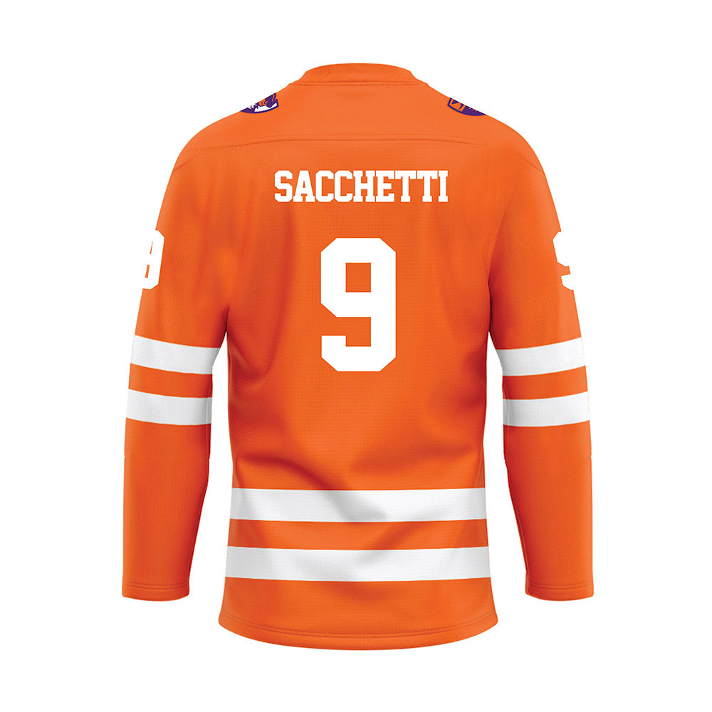 HWS - NCAA Men's Ice Hockey : Brandon Sacchetti - Orange Hockey Jersey