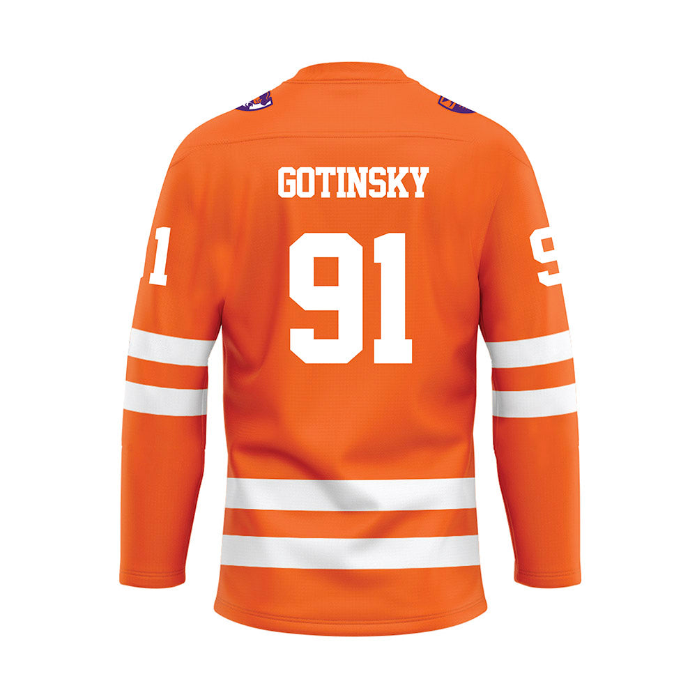 HWS - NCAA Men's Ice Hockey : Logan Gotinsky - Orange Hockey Jersey