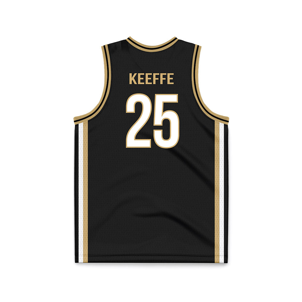 Vanderbilt - NCAA Men's Basketball : Miles Keeffe - Black Basketball Jersey-1