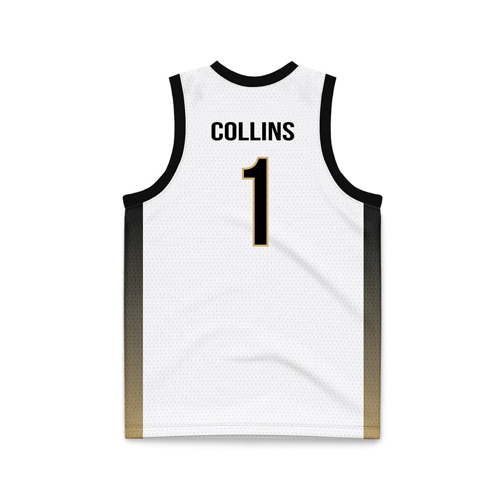 Vanderbilt - NCAA Men's Basketball : Frankie Collins - White Basketball Jersey-1
