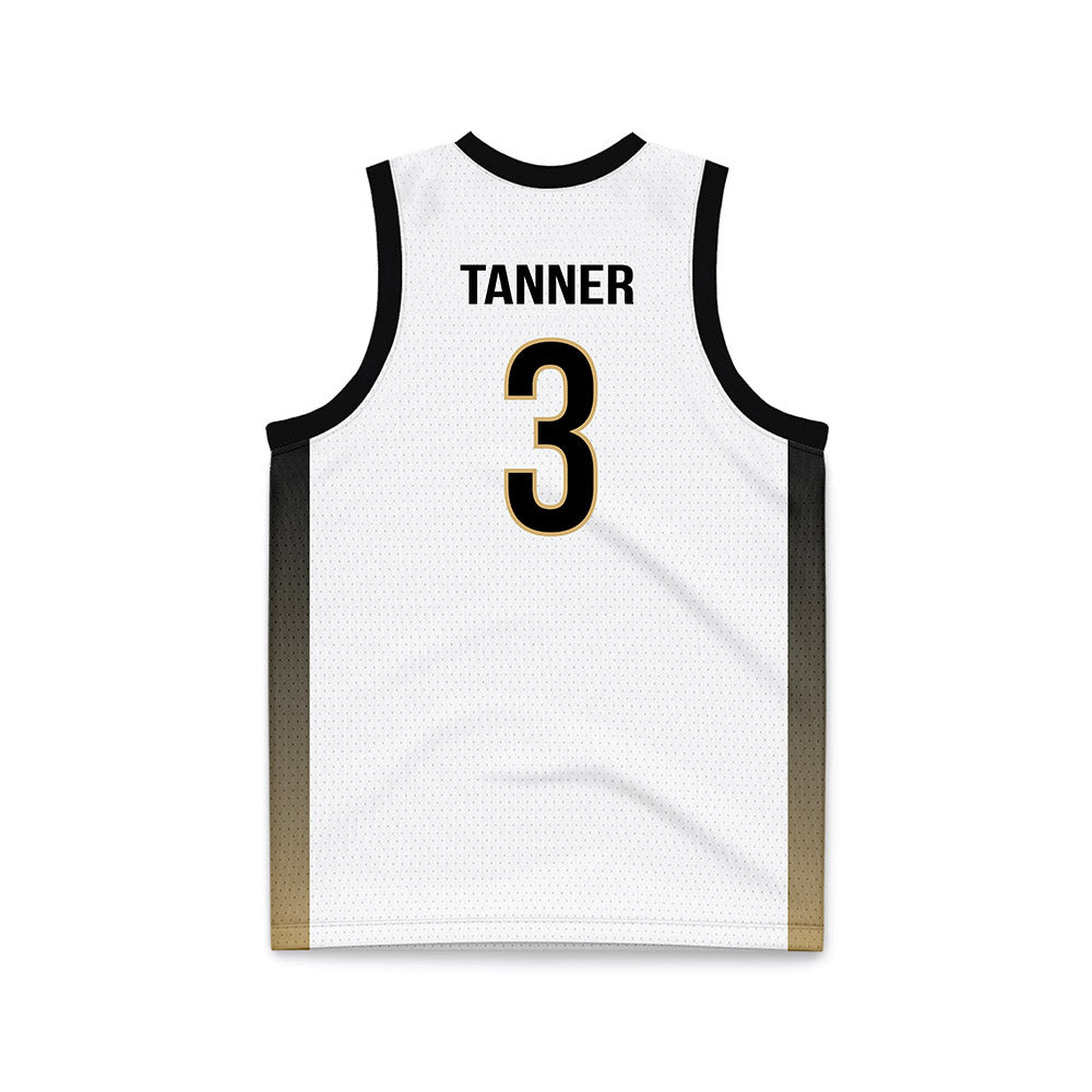 Vanderbilt - NCAA Men's Basketball : Tyler Tanner - White Basketball Jersey-1