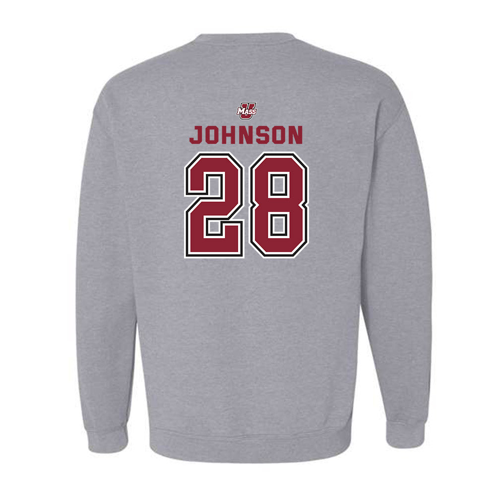 UMass - NCAA Men's Lacrosse : Xander Johnson - Classic Shersey Crewneck Sweatshirt