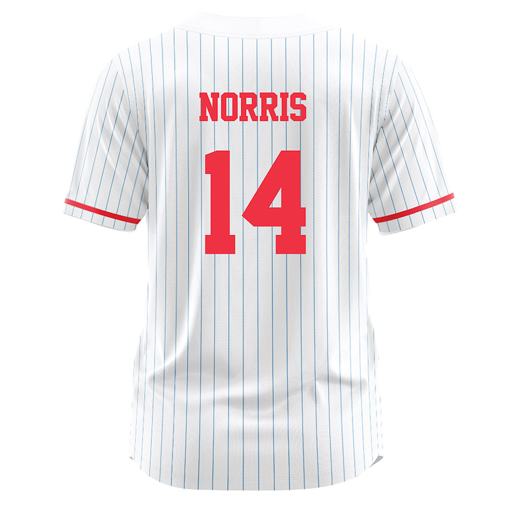 Liberty - NCAA Softball : Aubry Norris - White Pinstripe Jersey-1