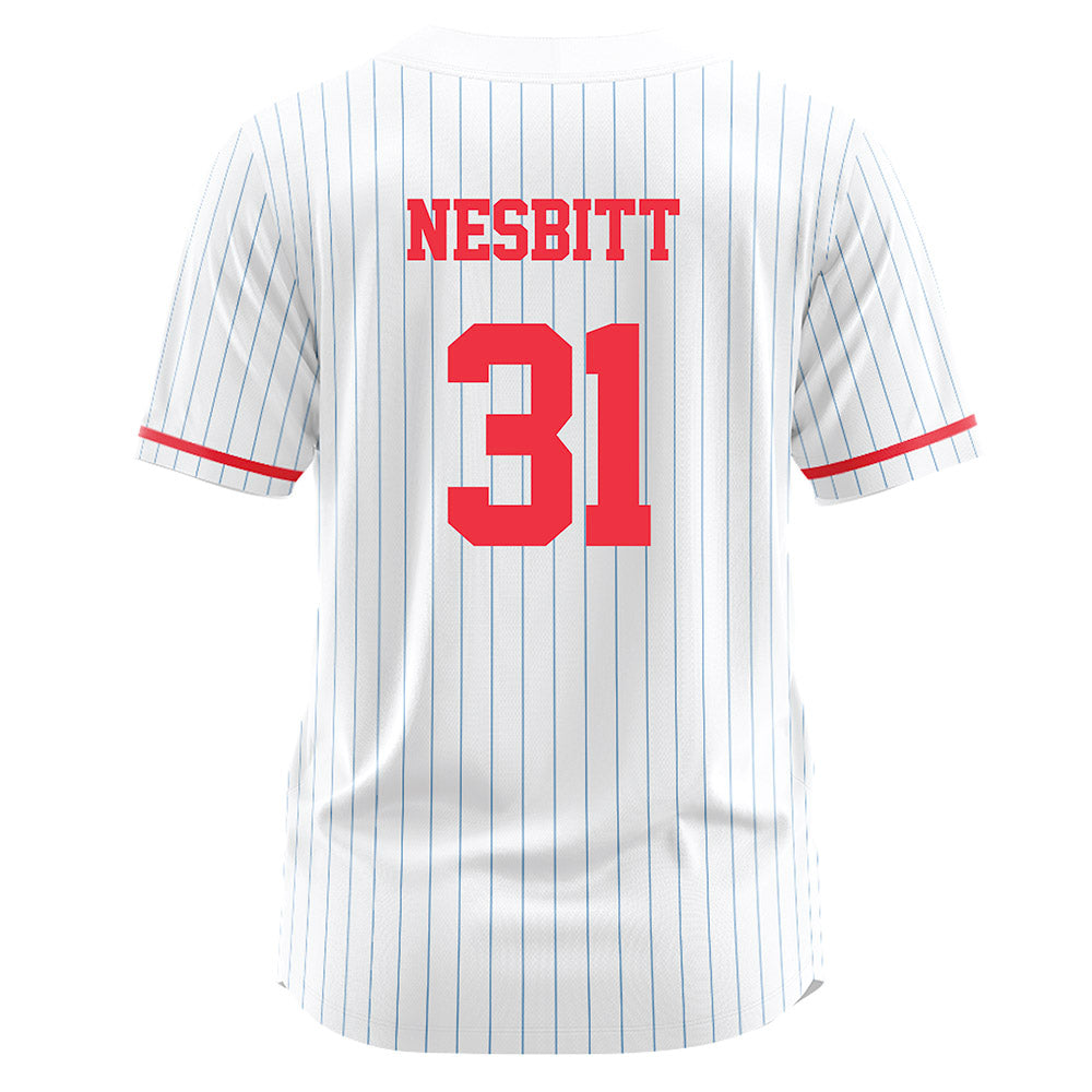 Liberty - NCAA Softball : Caitlyn Nesbitt - White Pinstripe Jersey-1