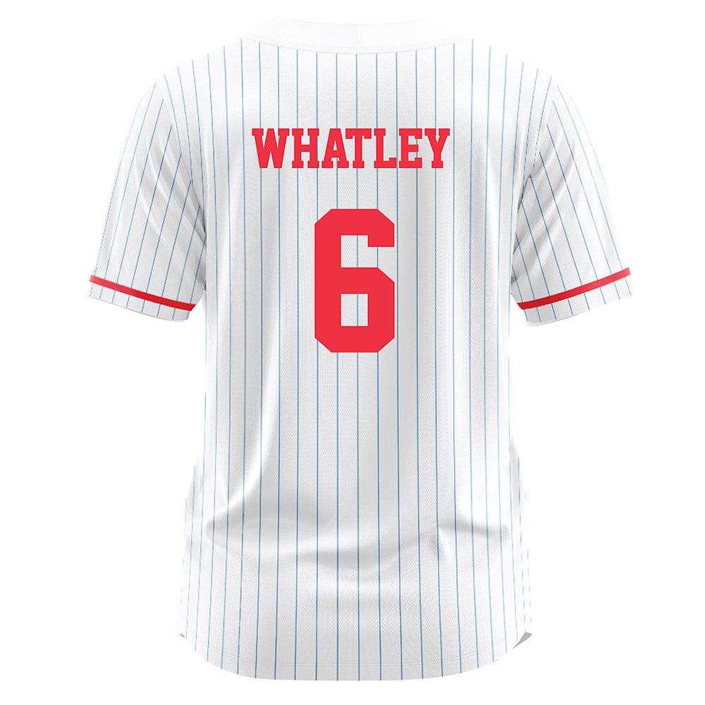 Liberty - NCAA Softball : Savanah Whatley - White Pinstripe Jersey-1