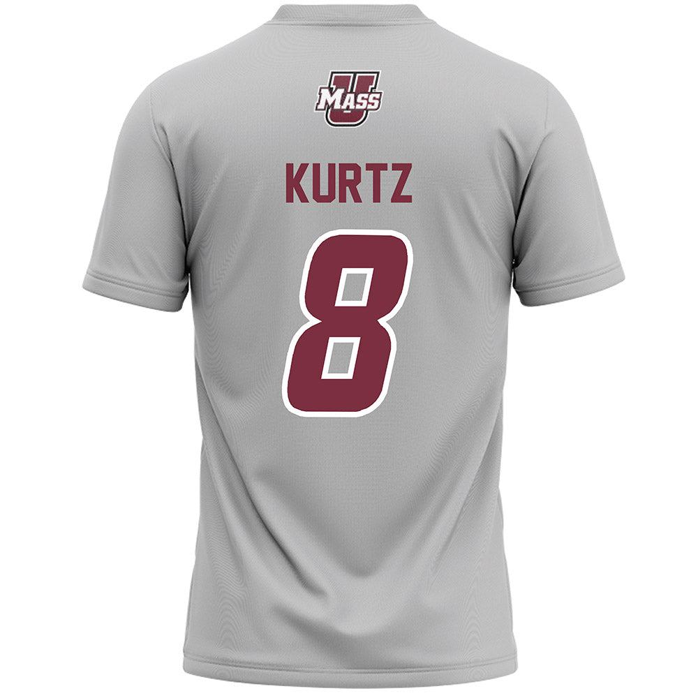 UMass - NCAA Men's Lacrosse : Charles Kurtz - Grey Lacrosse Jersey