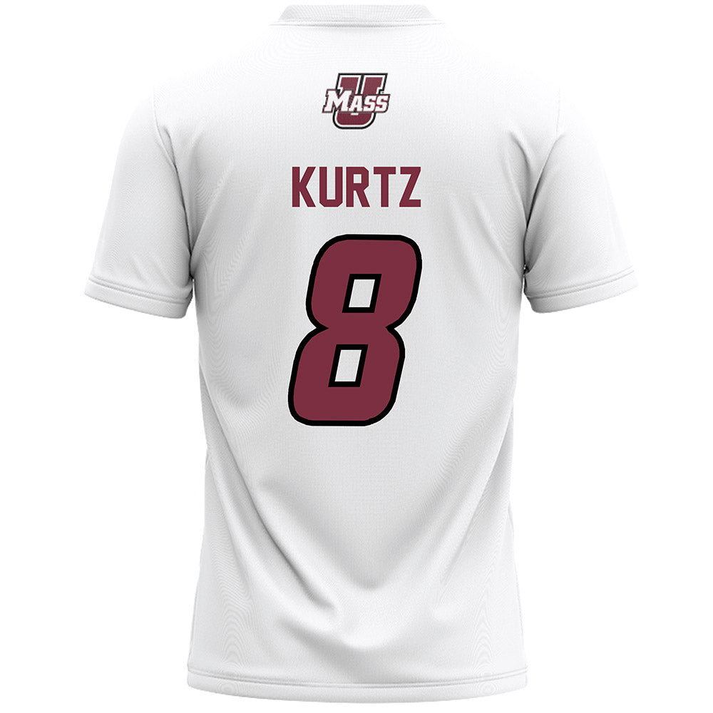 UMass - NCAA Men's Lacrosse : Charles Kurtz - White Lacrosse Jersey