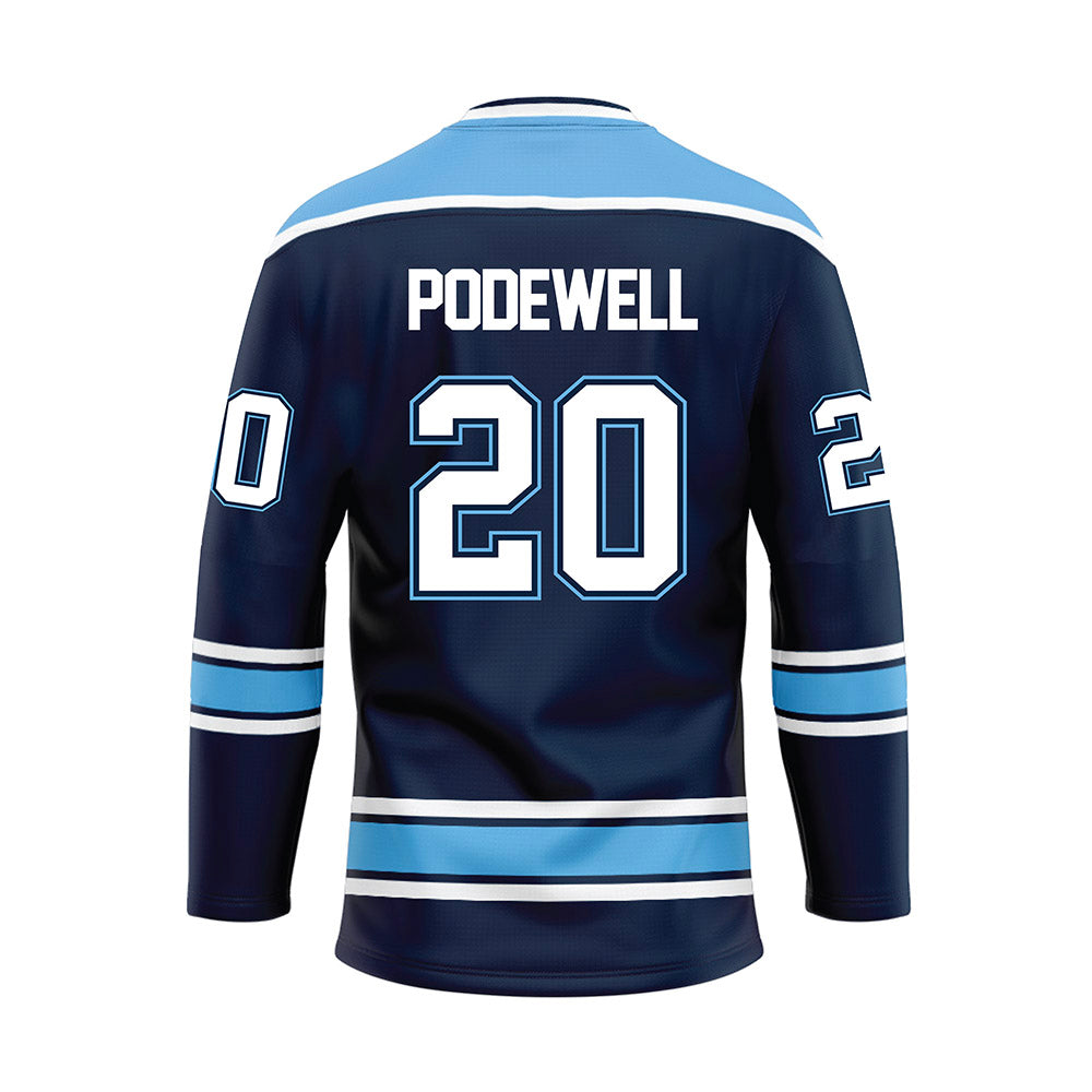 Maine - NCAA Women's Ice Hockey : Mackenzie Podewell - Blue Hockey Jersey-1