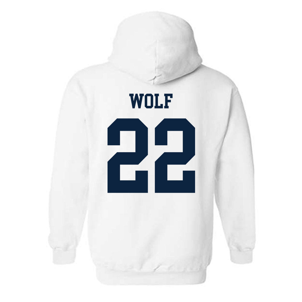 Maine - NCAA Women's Soccer : Jordan Wolf - Classic Fashion Shersey Hooded Sweatshirt-1