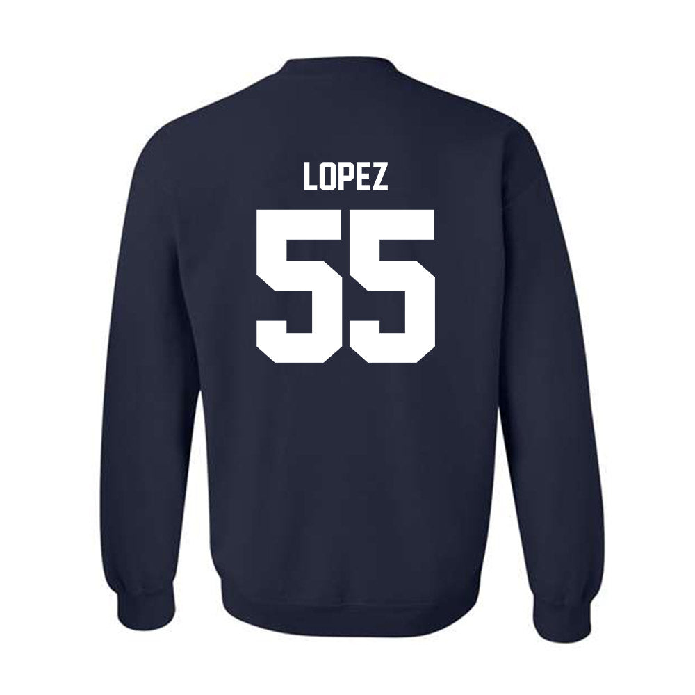 Maine - NCAA Football : Nathan Lopez - Classic Shersey Crewneck Sweatshirt-1