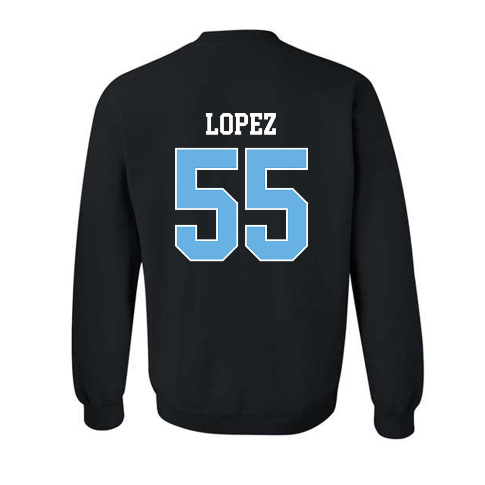 Maine - NCAA Football : Nathan Lopez - Sports Shersey Crewneck Sweatshirt-1