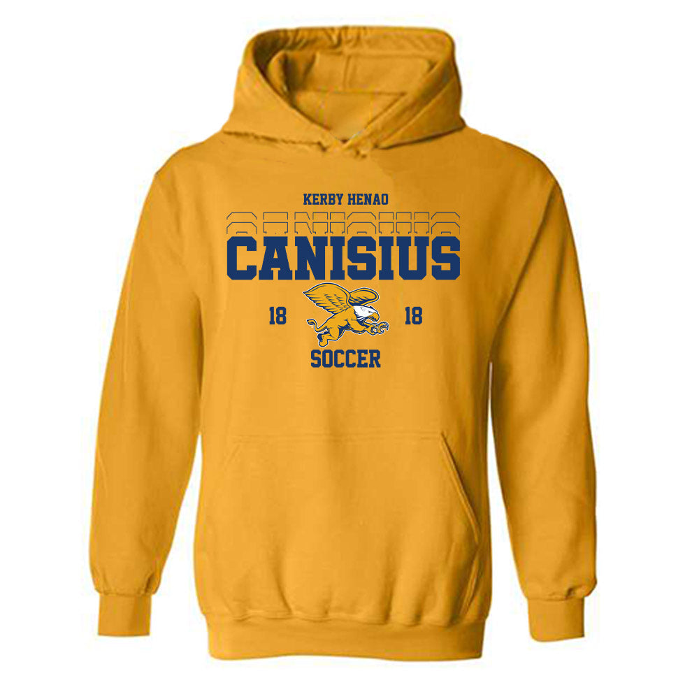 Canisius - NCAA Men's Soccer : Kerby Henao - Classic Fashion Shersey Hooded Sweatshirt-0