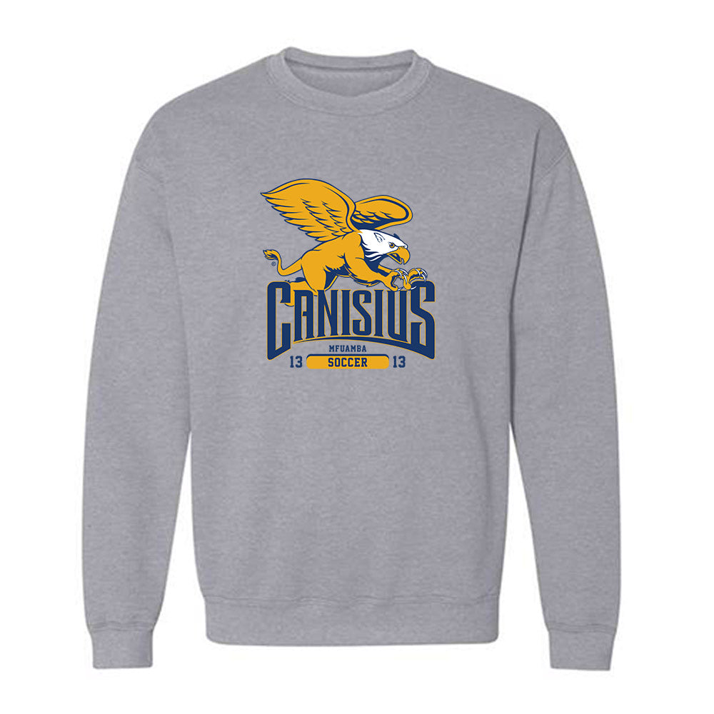 Canisius - NCAA Men's Soccer : Enoke Mfuamba - Classic Fashion Shersey Crewneck Sweatshirt-0