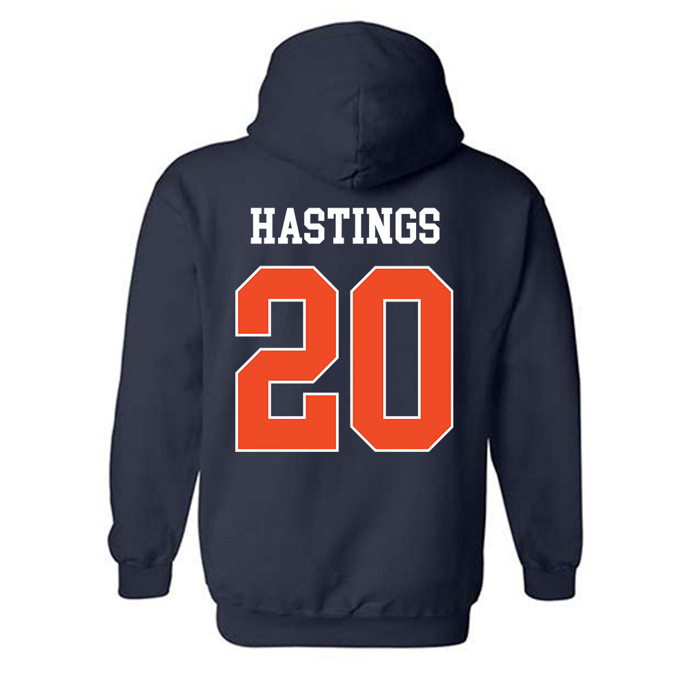 Auburn - NCAA Softball : Alyssa Hastings - Generic Shersey Hooded Sweatshirt-1