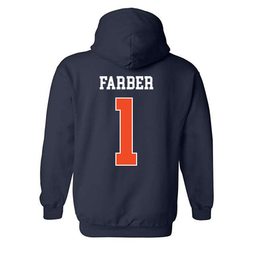 Auburn - NCAA Baseball : Ryne Farber - Generic Shersey Hooded Sweatshirt-1