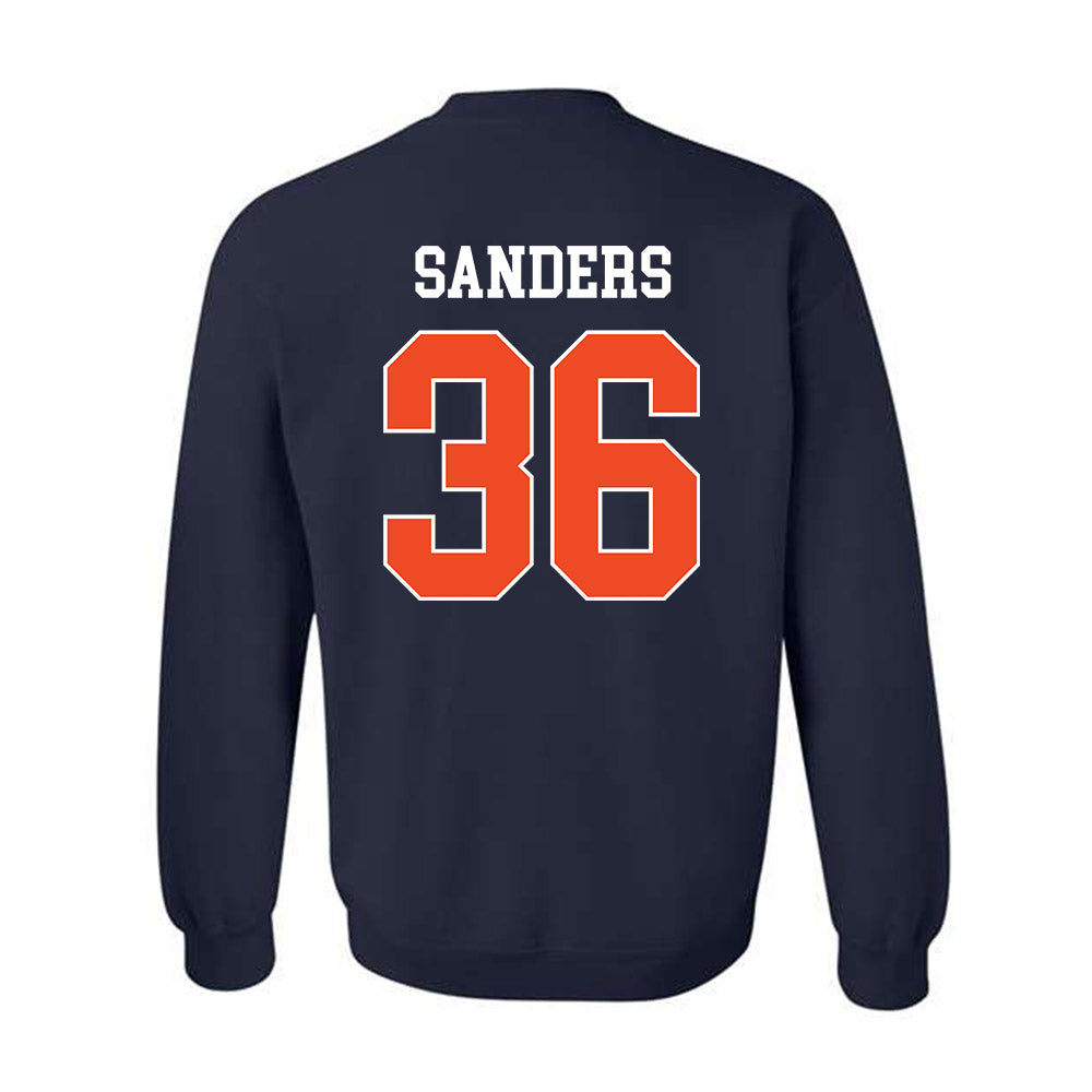 Auburn - NCAA Baseball : Jackson Sanders - Generic Shersey Crewneck Sweatshirt-1