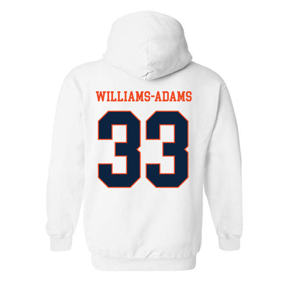 Auburn - NCAA Men's Basketball : Sebastian Williams-Adams - Generic Shersey Hooded Sweatshirt-1