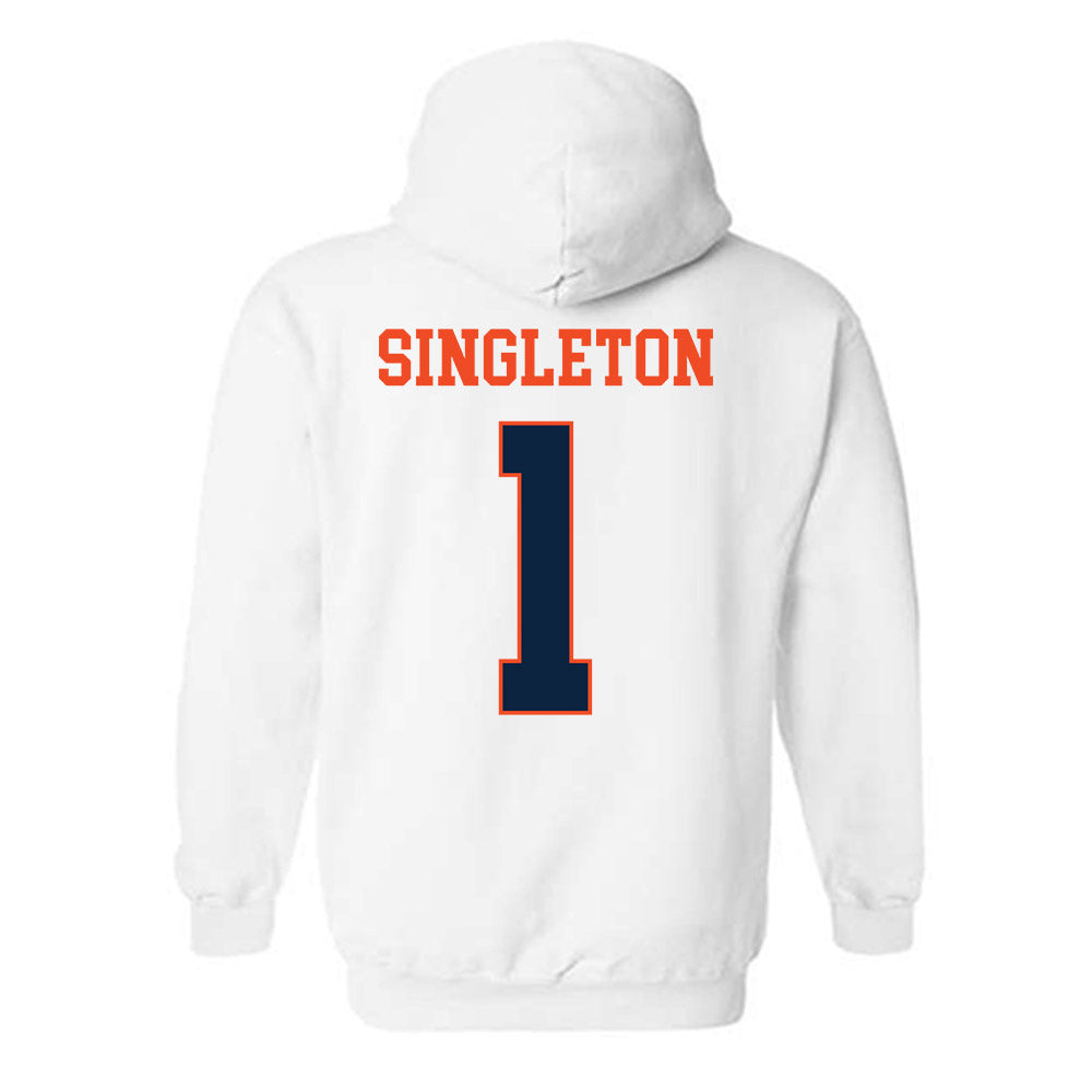 Auburn - NCAA Football : Eric Singleton - Generic Shersey Hooded Sweatshirt-1