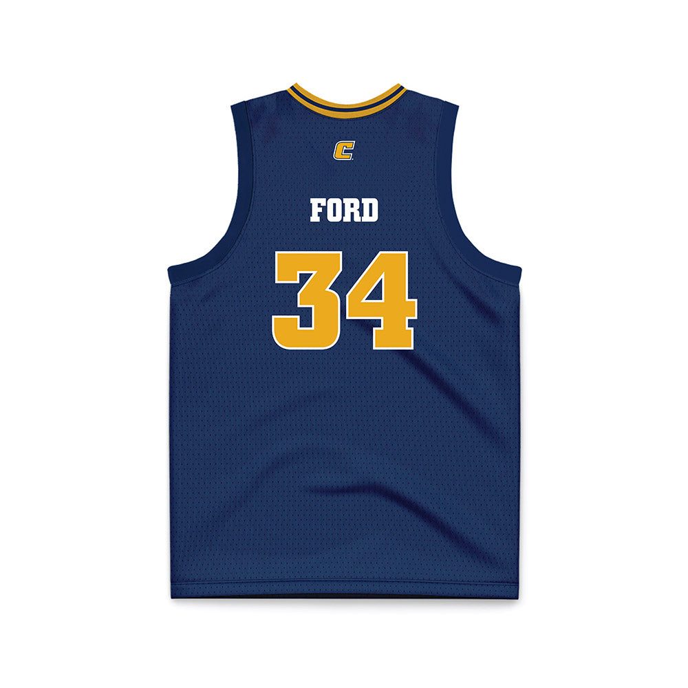 UTC - NCAA Women's Basketball : Kalifa Ford - Navy Basketball Jersey-1