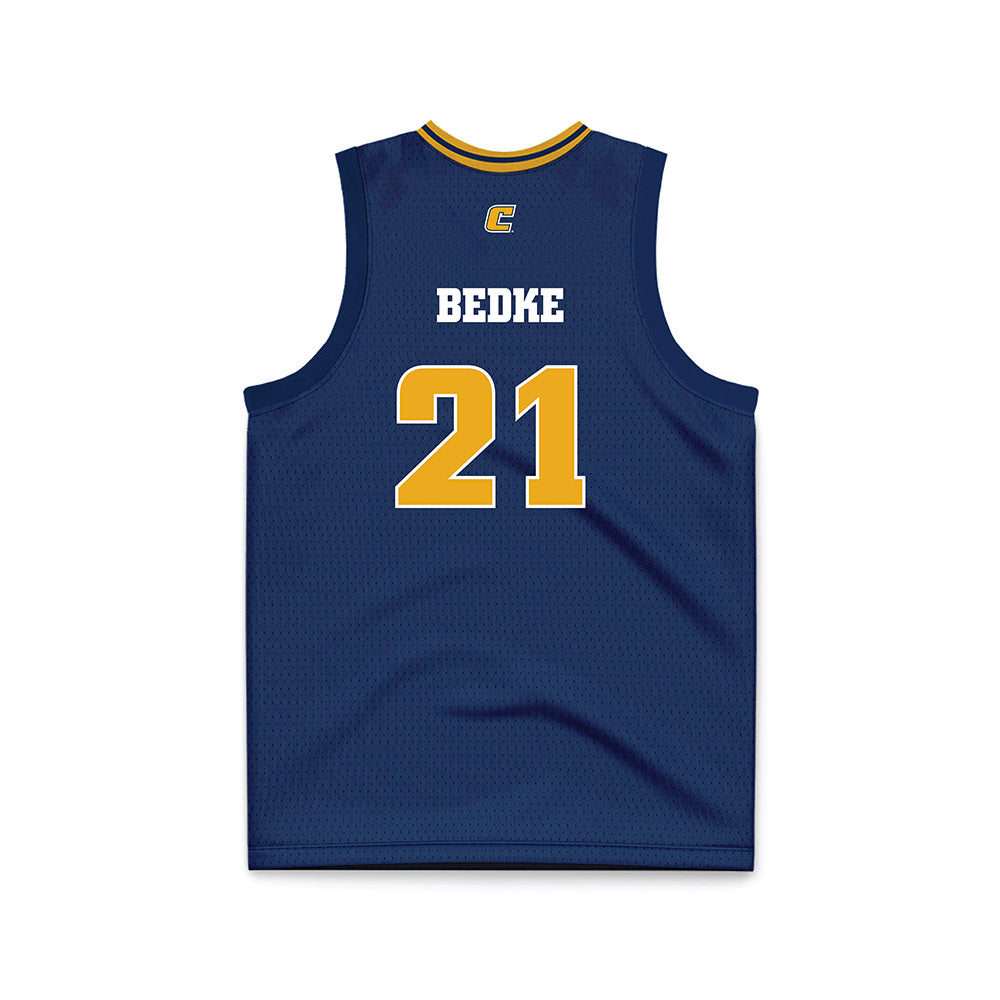 UTC - NCAA Women's Basketball : Falon Bedke - Navy Basketball Jersey-1