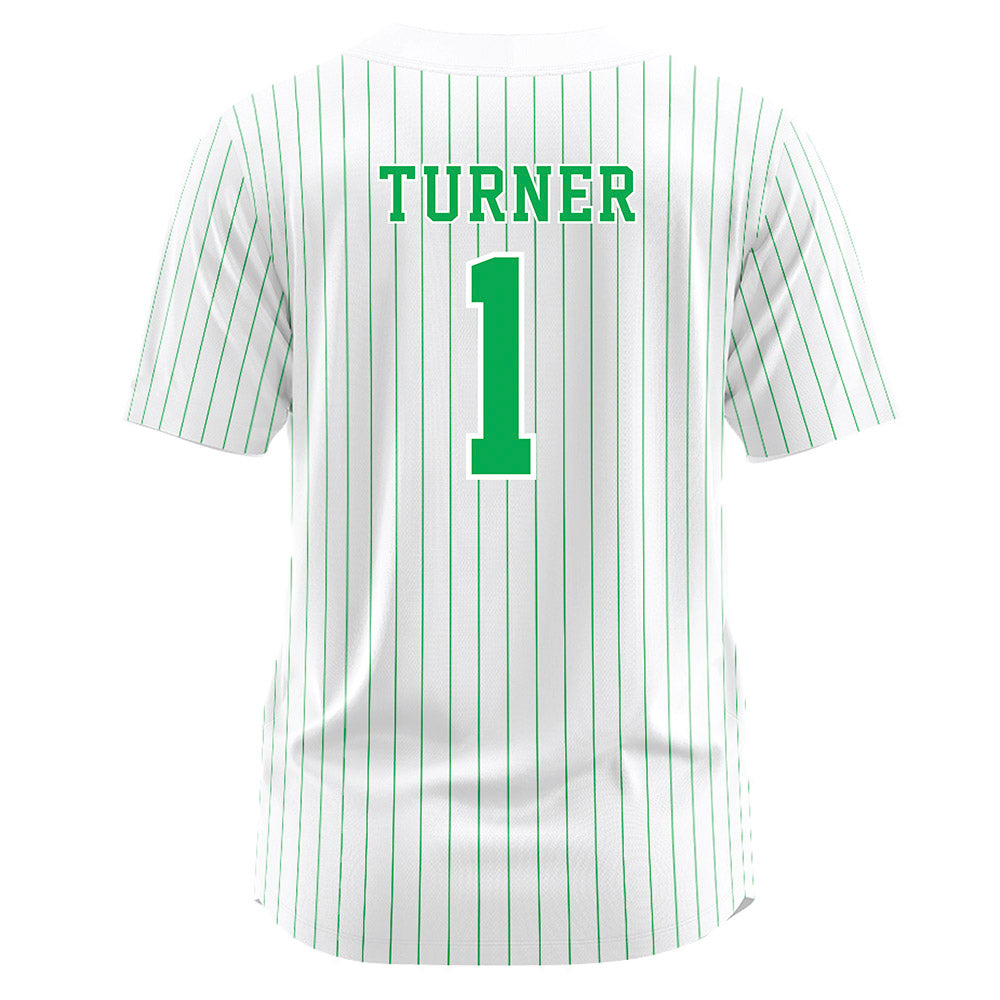 Marshall - NCAA Softball : Sydney Turner - White Pinstripe Jersey-1